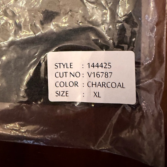 Men's Dark Gray Organic Crew Neck Shirt - Picture 8 of 8